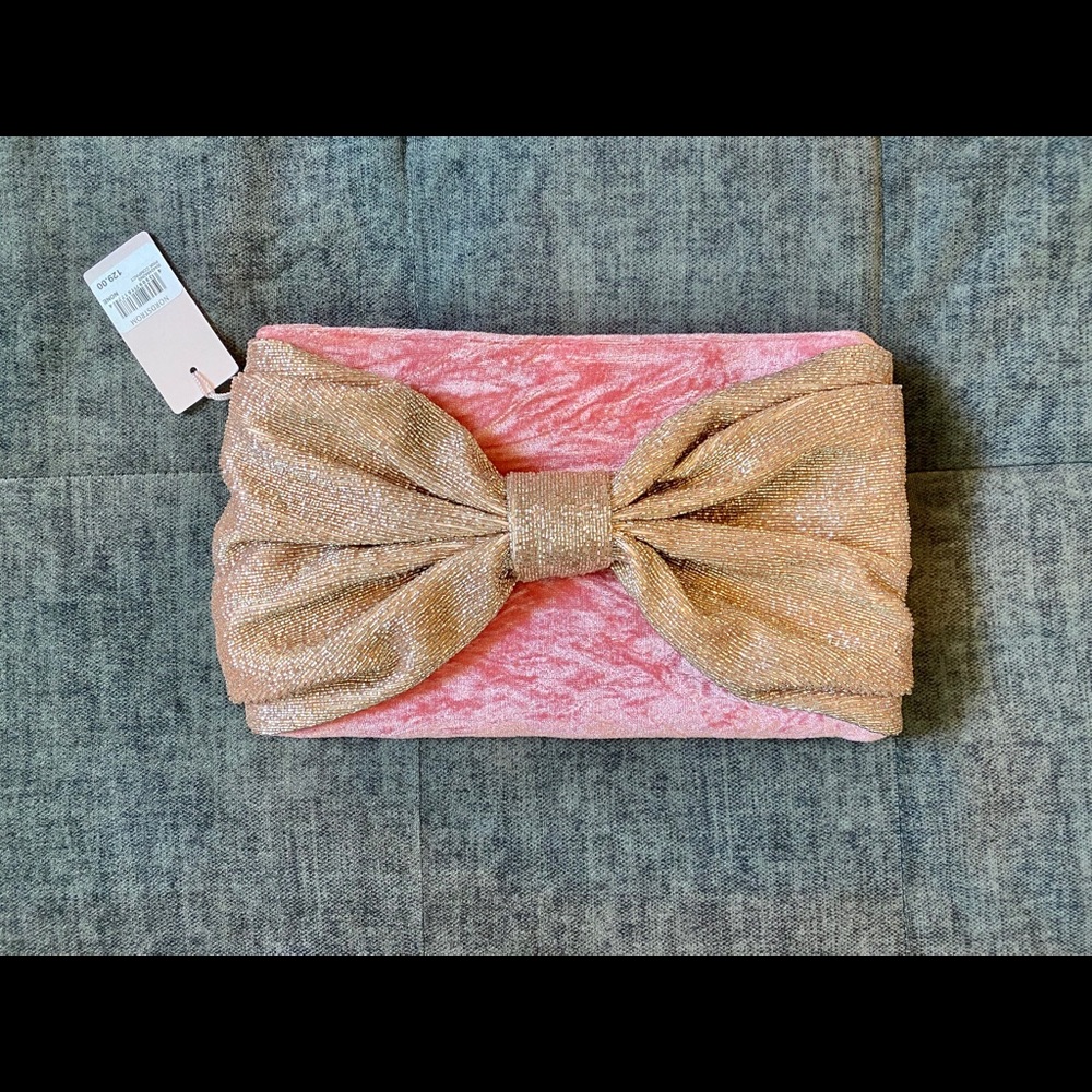 Rachel Parcell Beaded Bow Clutch Purse
